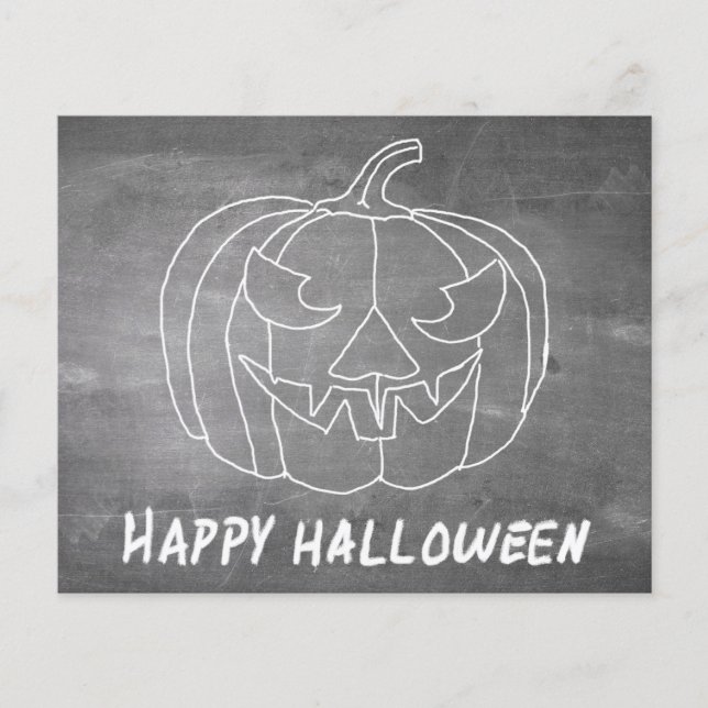 Citrouille pour Halloween 3 look tableau noir (Devant)