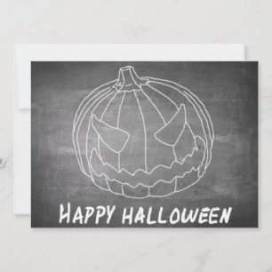 Citrouille pour Halloween 6 aspect tableau noir