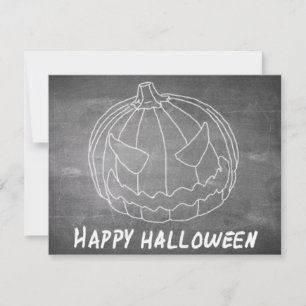Citrouille pour Halloween 6 style tableau noir