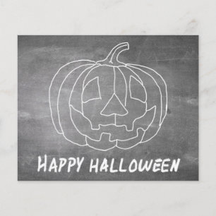 Citrouille pour Halloween aspect tableau noir 1