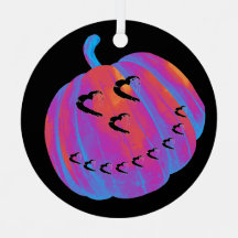 Citrouille psychédélique Ornement de voiture de co