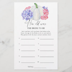 Citrouille - Quel âge avait la mariée pour être je