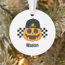 Citrouille rétro éffrayant Dude Baby Boys Nom Hall