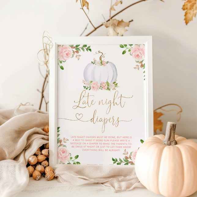 Citrouille rose vif Late night couches jeu Poster (Créateur téléchargé)