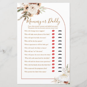 Citrouille Rustic Boho Fall In Love Maman ou Papa