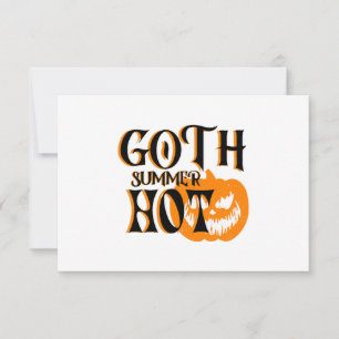 Citrouille Souriant Été-Goth-Horreur Chaud