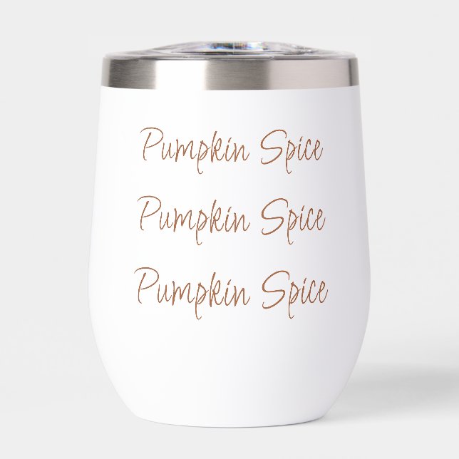 Citrouille Spice Simple Stylo Typographie (Avant)