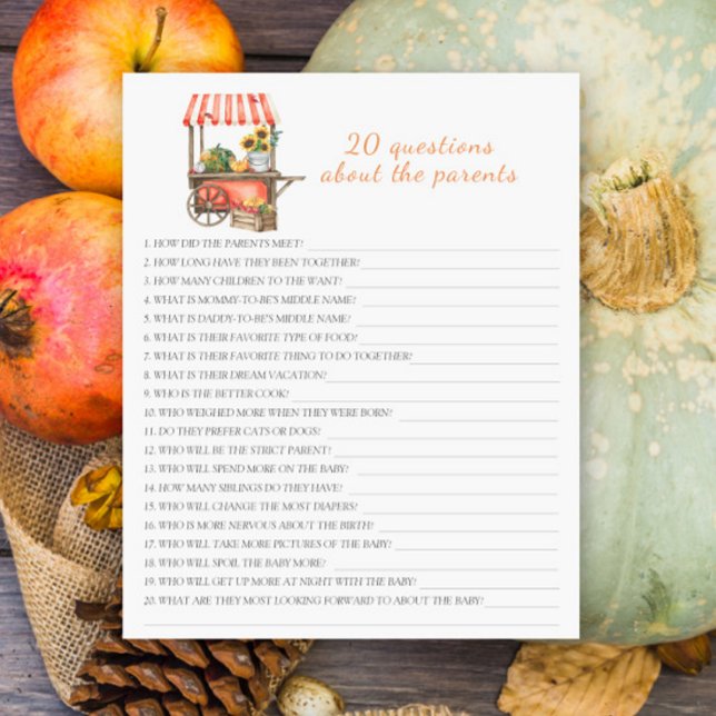 Citrouilles - 20 questions sur les Parents (Créateur téléchargé)