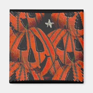 Citrouilles, Citrouilles partout - Aimant d'Hallow
