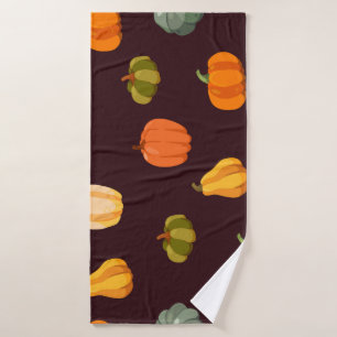 Citrouilles colorés : Élégance d'automne foncé.
