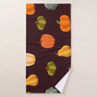 Citrouilles colorés : Élégance d'automne foncé.