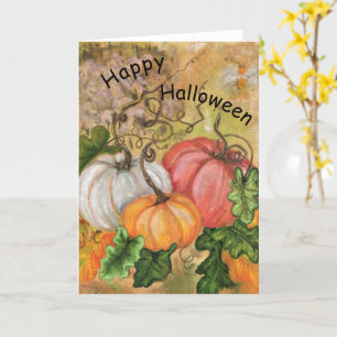 Citrouilles de carte Halloween - Peinture
