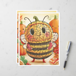 Citrouilles déguisées en feuille de papier à labyr
