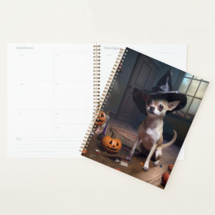 Citrouilles d'Halloween effrayantes de Chihuahua