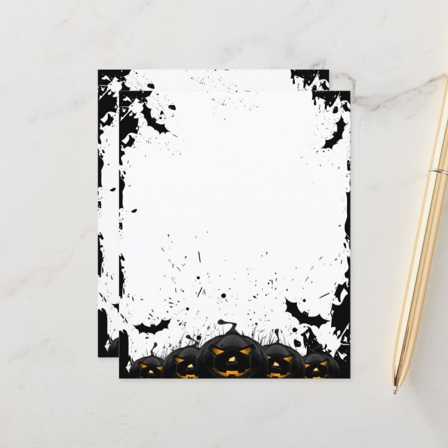 Citrouilles effrayants (Devant/Arrière en situation)