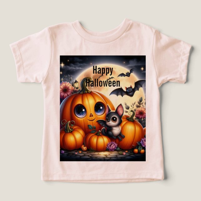 Citrouilles et Chauves-Souris d'Halloween (Design Recto)