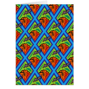 Citrouilles et chauves-souris en Motif de vert/ble