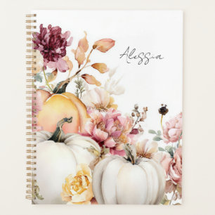 Citrouilles et fleurs d'automne