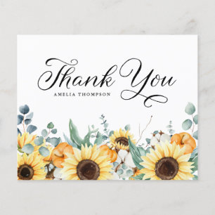 Citrouilles et tournesols Baby shower d'automne Me