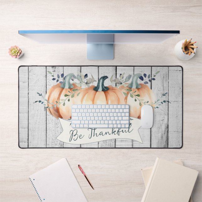 Citrouilles rustiques aquarelle (Bureau 1)