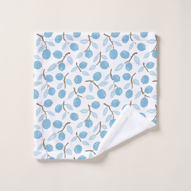 Citrus bleu Brown (Gant de toilette)