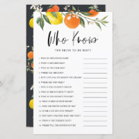 Citrus Botanical qui connaît la mariée meilleur je