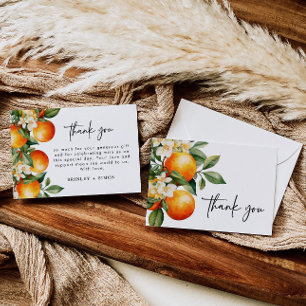 Citrus Cartes de remerciements Oranges Cutine Clem