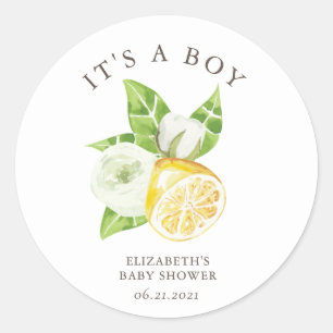 citrus citron baby shower C'est un Sticker pour ga
