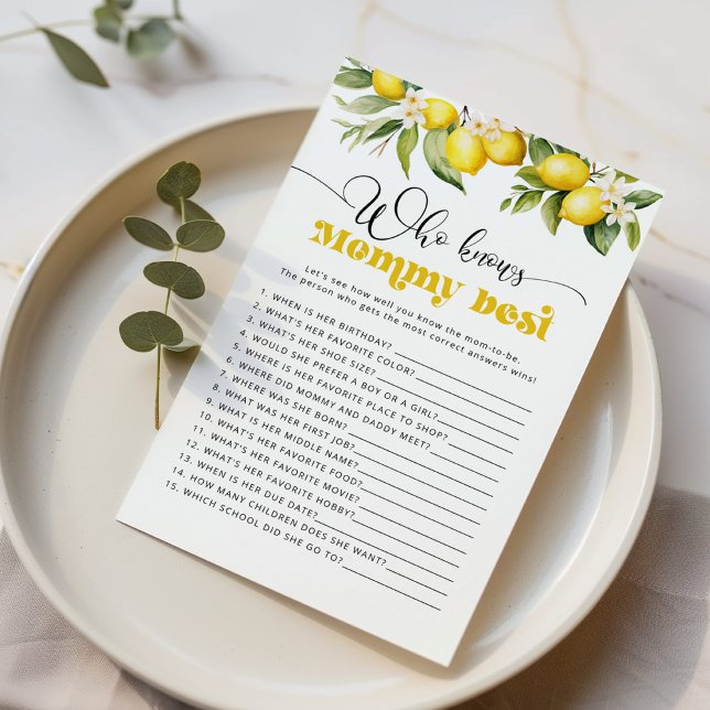 Citrus citron Qui connaît maman meilleur jeu de do (Créateur téléchargé)