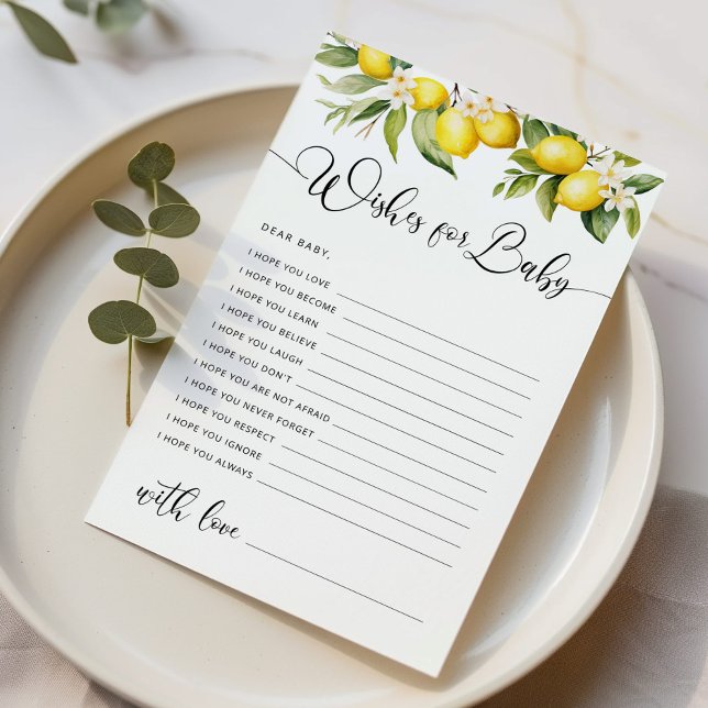 Citrus citron souhaits sans sexe pour bébé (Créateur téléchargé)