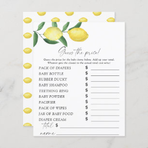 Citrus citrons - Devinez le prix Jeu