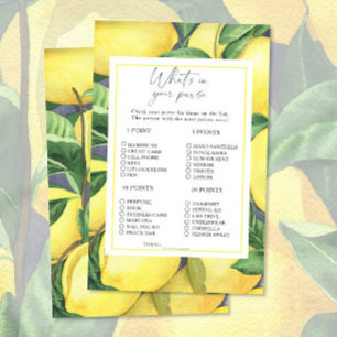 Citrus citrons - Qu'y a-t-il dans votre sac à main