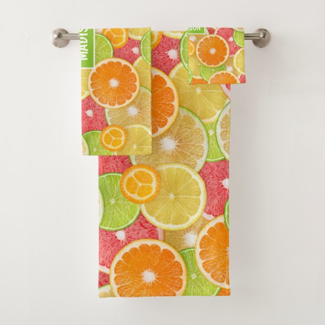 Citrus coloré nom personnalisé (En situation)