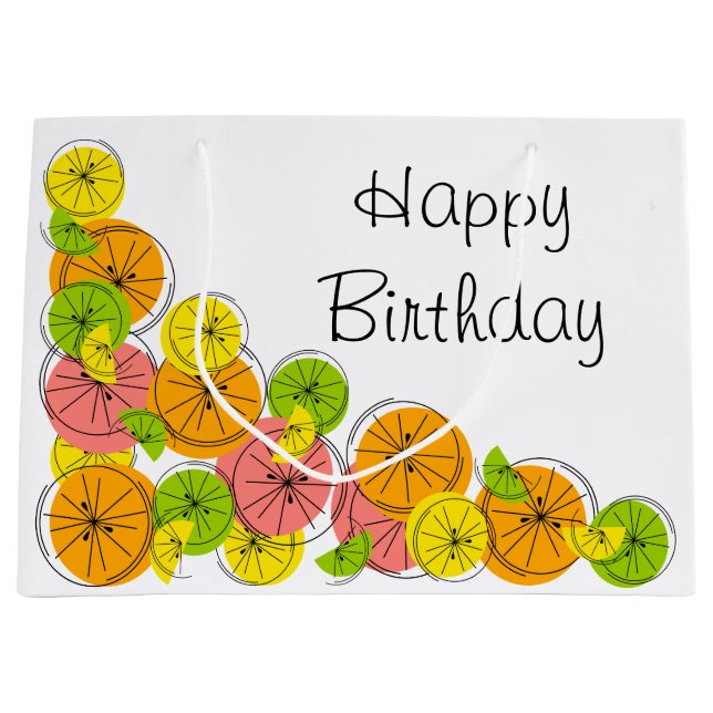 Citrus Corner Joyeux sac cadeau d'anniversaire gra (Devant)