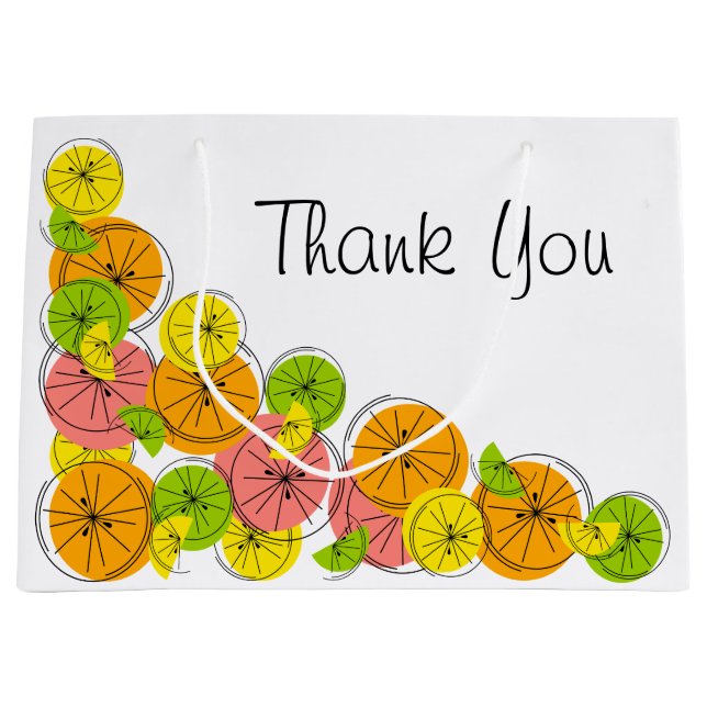 Citrus Corner Merci sac cadeau grand (Devant)