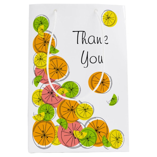 Citrus Corner Merci sac cadeau moyen (Devant)