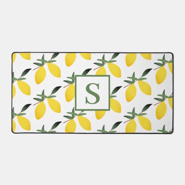 Citrus de citron Monogramme moderne (Recto)
