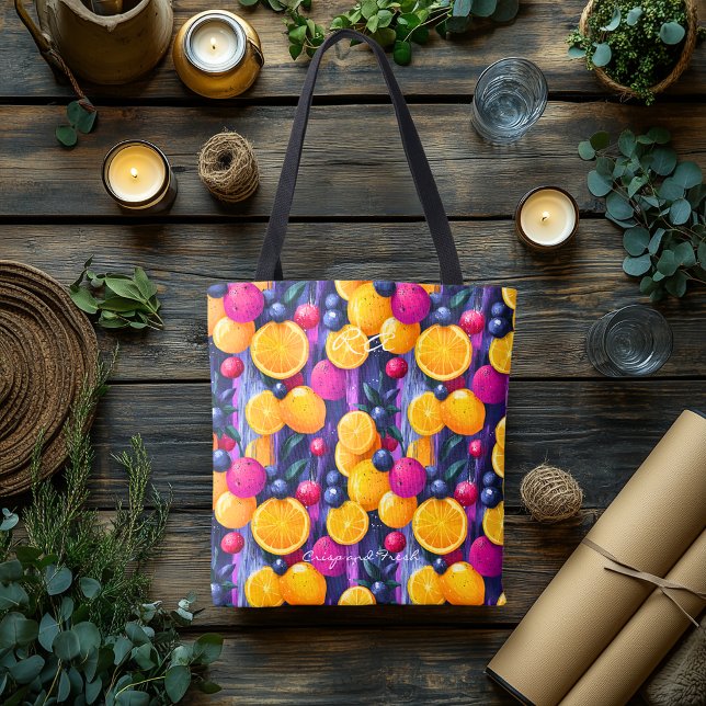 Citrus Delight Wellness Sac fourre-tout & Fruits V (Créateur téléchargé)