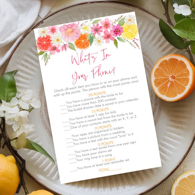 Citrus Floral Ce qui est dans votre jeu de mariée  (Créateur téléchargé)