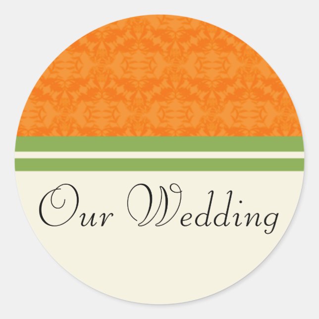 Citrus frais Orange Nos Stickers Mariage (Devant)
