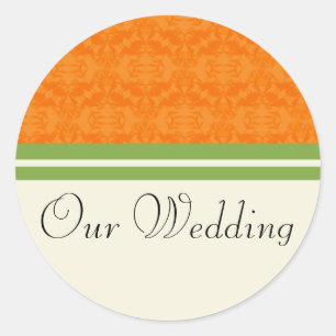 Citrus frais Orange Nos Stickers Mariage