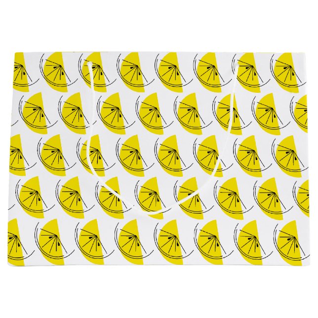 Citrus Lemon Multi sac cadeau grand (Devant)
