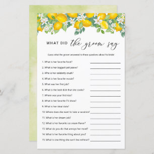 Citrus Lemon Qu'Est-Ce Que La Salle A Dit Jeu