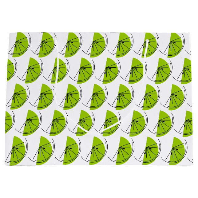 Citrus Lime Multi sac cadeau grand (Devant)