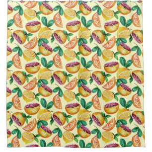 Citrus Motif rideau de douche