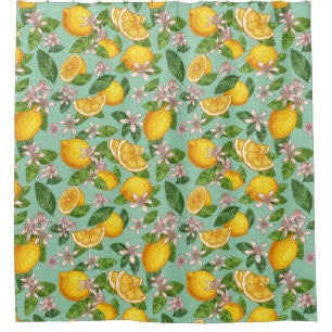 Citrus Motif rideau de douche