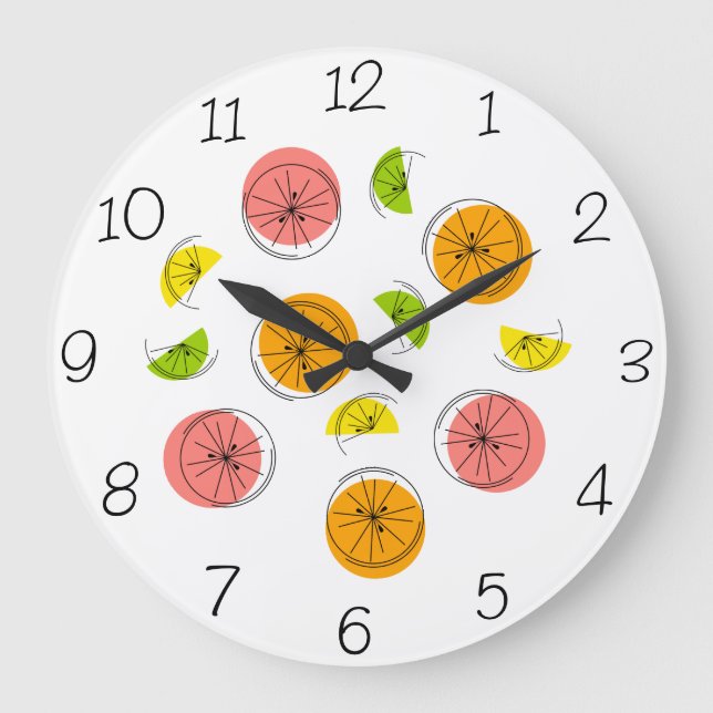 Citrus Multi Numéros horloge (Recto)