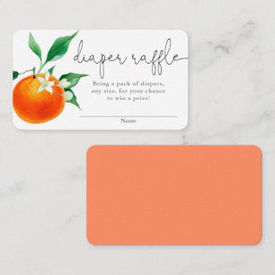 Citrus orange cutie baby shower carte de tirage