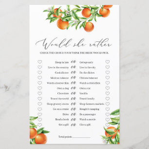 Citrus Orange Fruits d'été Plairait-elle à jouer