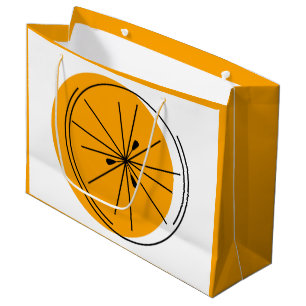 Citrus Orange sac cadeau grand orange